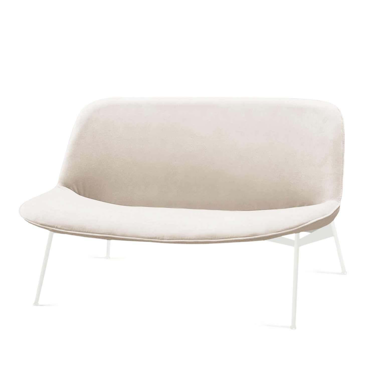 Chiado Sofa, Small with Boucle Snow and White For Sale