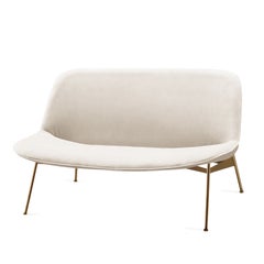 Chiado Sofa, Small with Boucle Snow and Gold