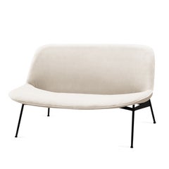 Chiado Sofa, Small with Boucle Snow and Black