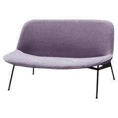 Chiado-Sofa, groß mit Pariser Lavanda und schwarz