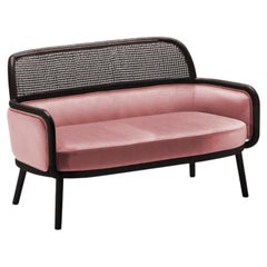 Luc Sofa Klein mit Eschenholz-Asche-056-5 und Barcelona Lotus