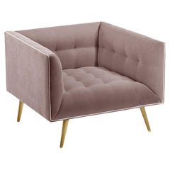 Poltrona Dust con Oak naturale e Barcelona Lotus