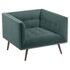 Dust Armchair with Beech Ash-056-1 and Teal