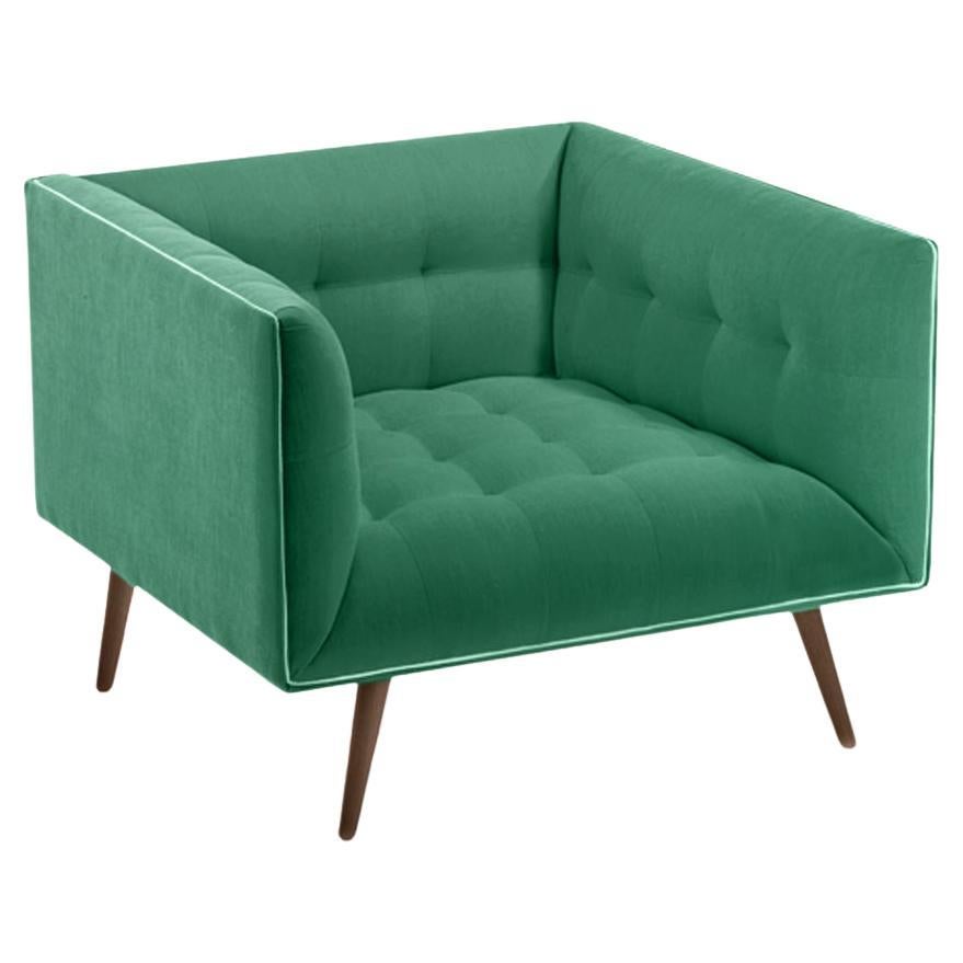 Dust Armchair with Beech Ash-056-1 and Paris Green For Sale