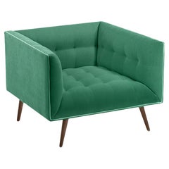 Dust Armchair with Beech Ash-056-1 and Paris Green