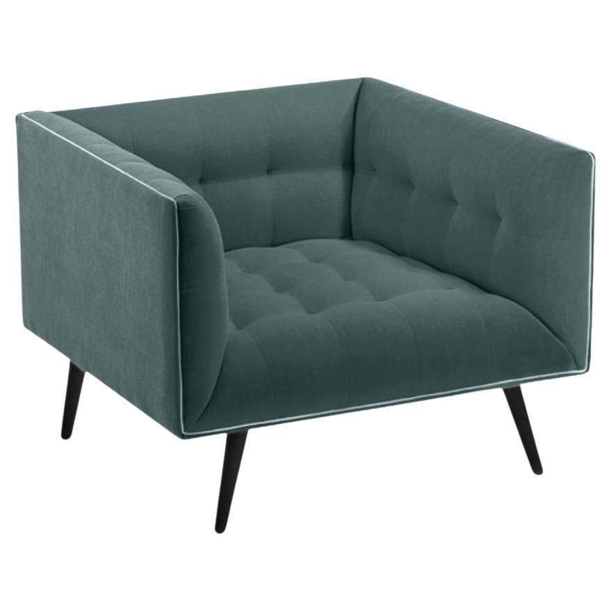 Dust Armchair with Beech Ash-056-5 and Teal