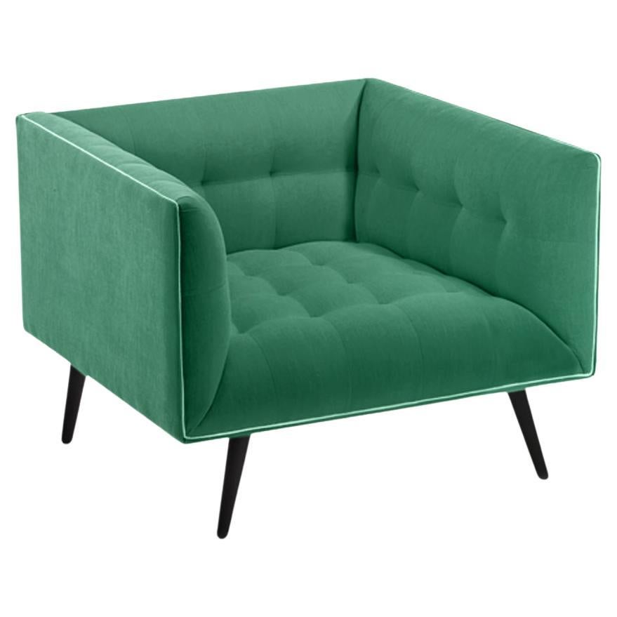 Dust Armchair with Beech Ash-056-5 and Paris Green For Sale