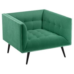 Aschenbecher-Sessel mit Buchenholz-Asche-056-5 und Pariser Grün