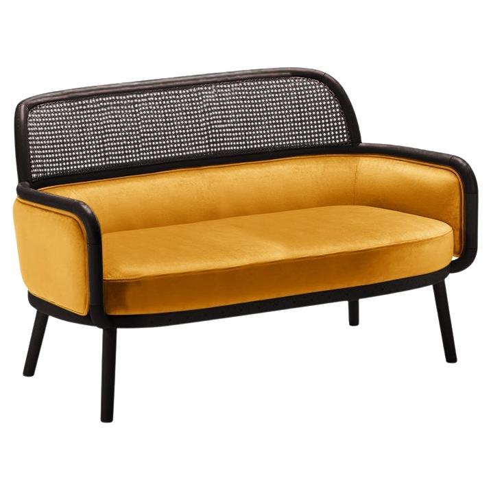 Luc Sofa Large with Beech Ash-056-5 and Corn For Sale