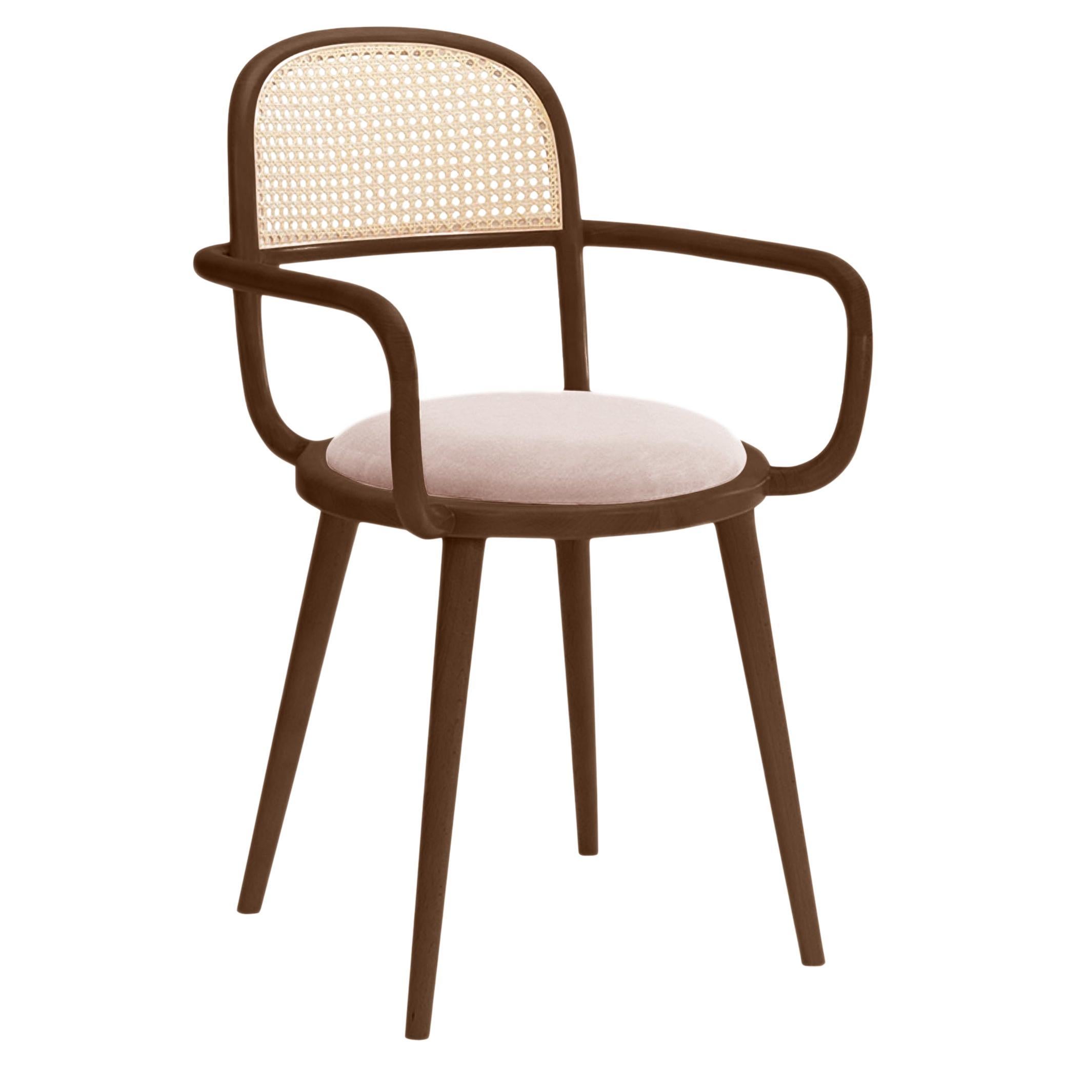 Luc Dining Chair with Beech Ash-056-1 and Vigo Blossom For Sale