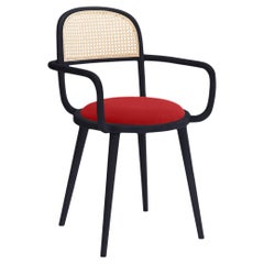 Chaise de salle à manger Luc avec hêtre Ash-056-5 et Smooth 72