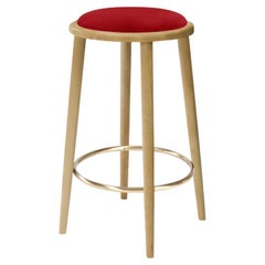 Luc Counter Stool with Natural Oak and Smooth 72