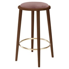 Luc Counter Stool with Beech Ash-056-1 and Barcelona Lotus