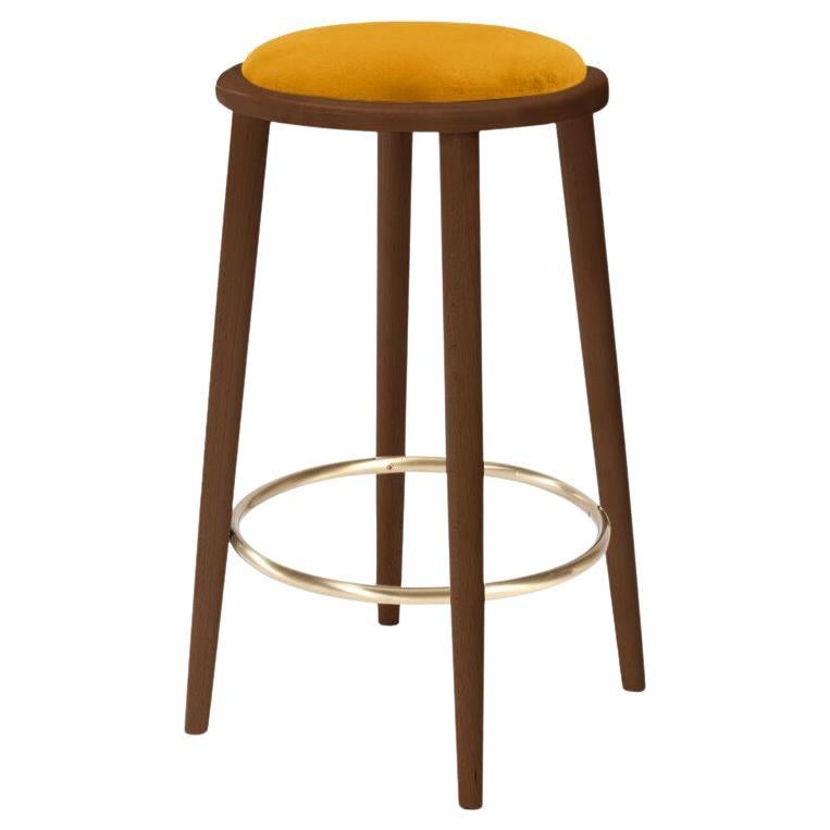 Luc Counter Stool with Beech Ash-056-1 and Corn For Sale