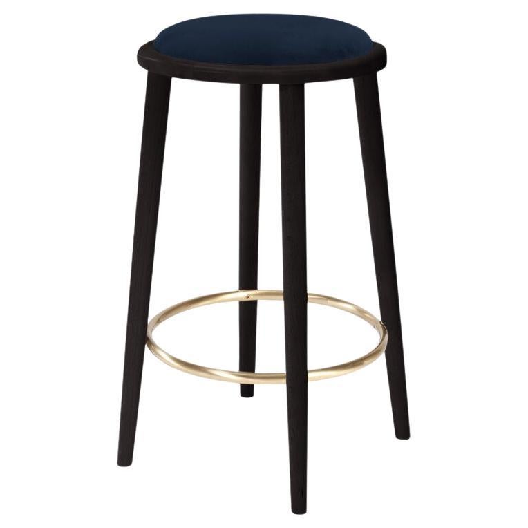 Luc Counter Stool with Beech Ash-056-5 and Paris Black For Sale