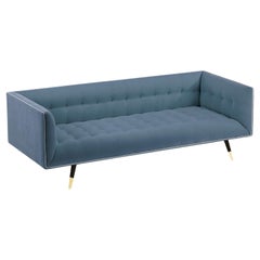 Dust Sofa, Medium with Beech Ebony - Polished Brass