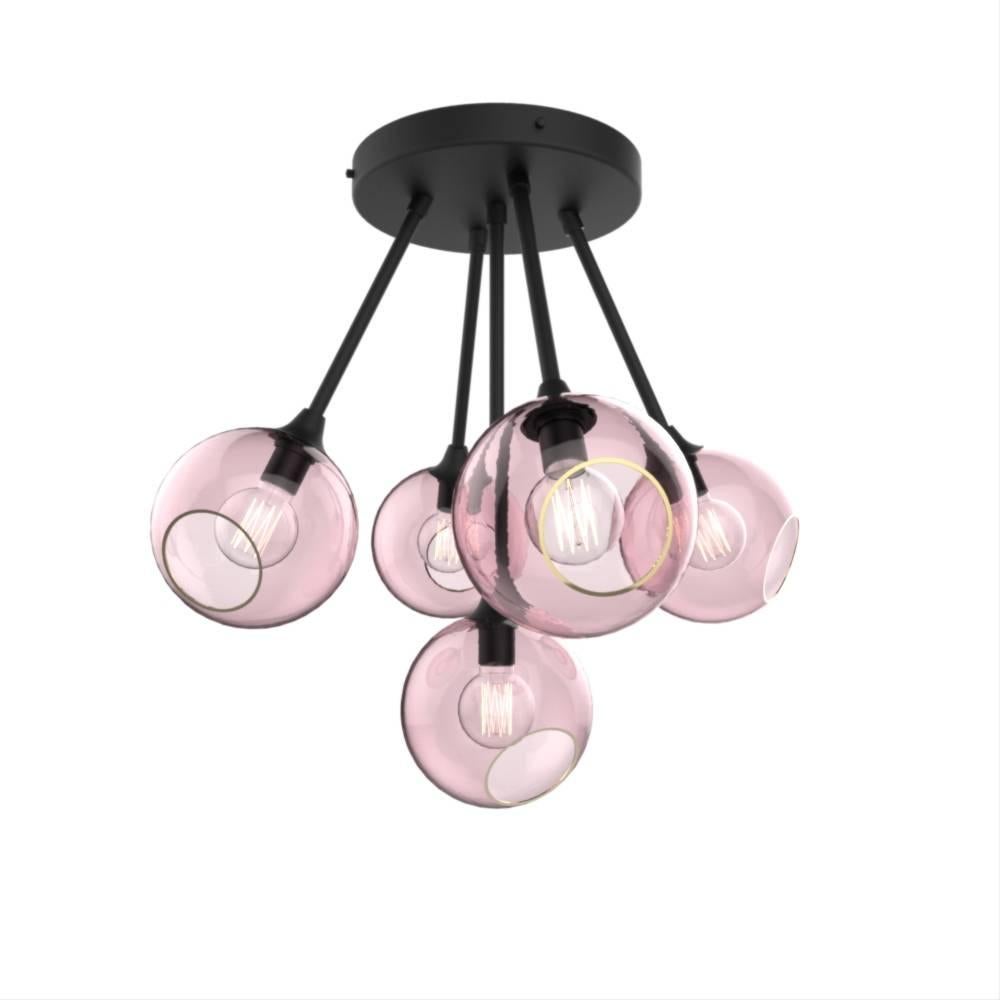 Danese Lampadario Ballroom Molecule Black/Green Base nera in vendita