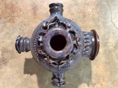 Monumental and Unique Vintage Pottery Art, Signed And Dated