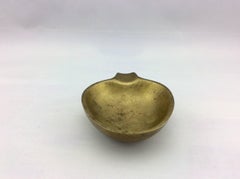 Carl Auböck Heavy Solid Brass Ashtray, Made in Austria, Midcentury