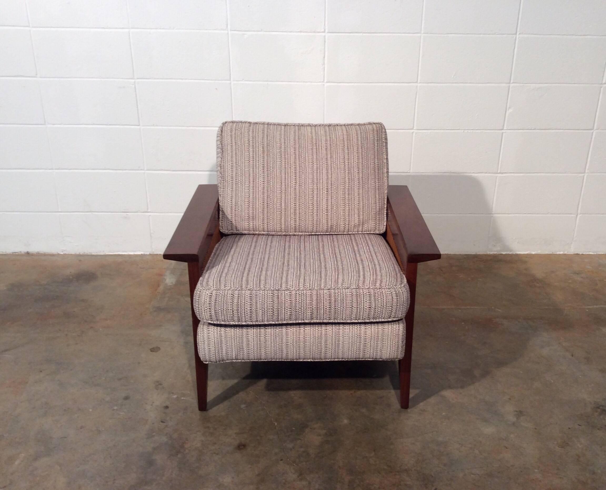 This chair was originally sold by the iconic furniture showroom Galloway's of Tampa. Sadly the Galloway showrooms are now closed but you still have the opportunity to purchase this great piece. The chair was recently professionally restored.
