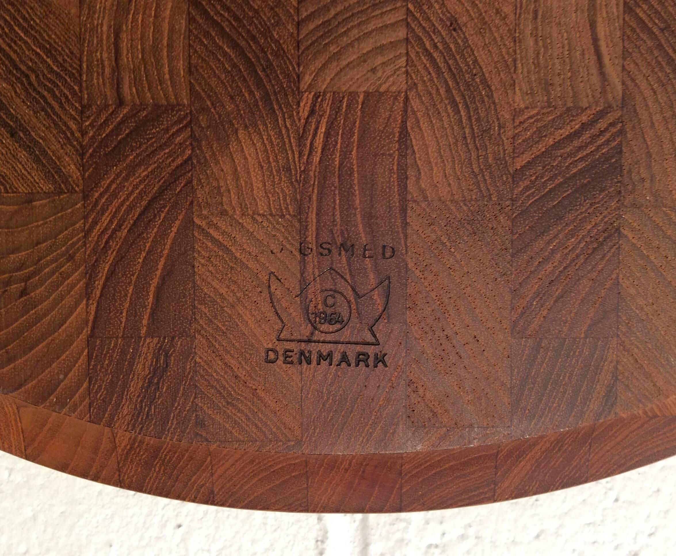 Digsmed Danish Modern Teak Carving Board with Utensils, Mid-Century Modern 5
