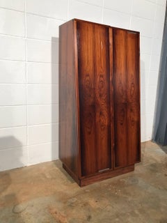 Unique Vintage German Rosewood Brochure / Mail Cabinet Turned Jewelry Chest