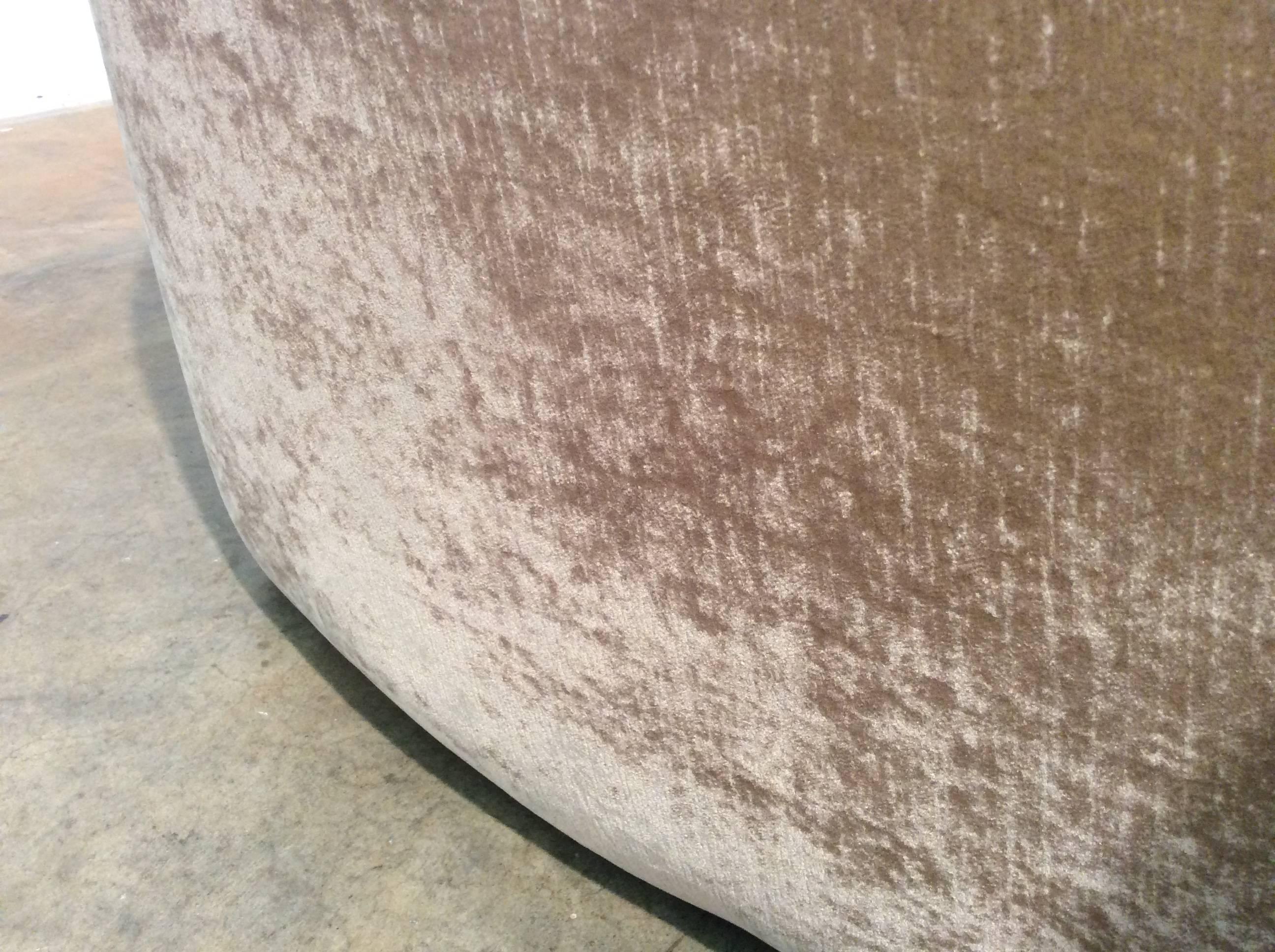 Upholstery Two Open Back Barrel Chairs Imported by Weiman