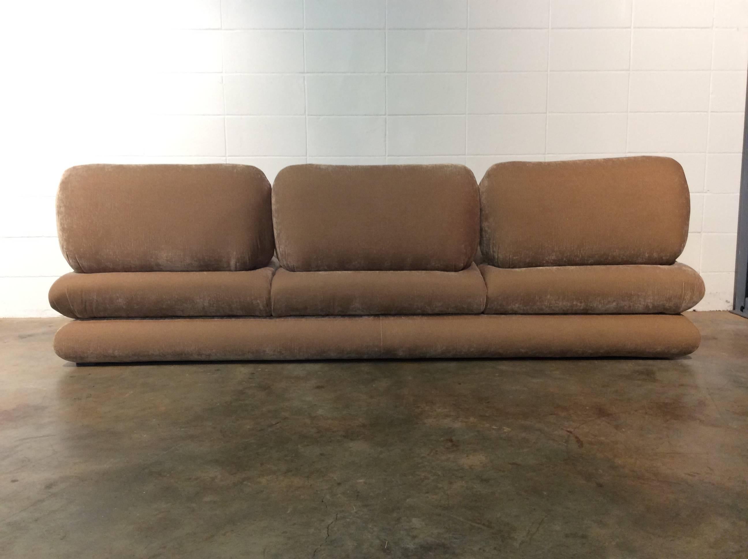 Unknown Restored Mid Century Modern Sofa Imported by Weiman, Italian 