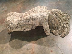 Unique Vintage Nude Form Plaster Sculpture or Table Base Marked 77 of Only 700