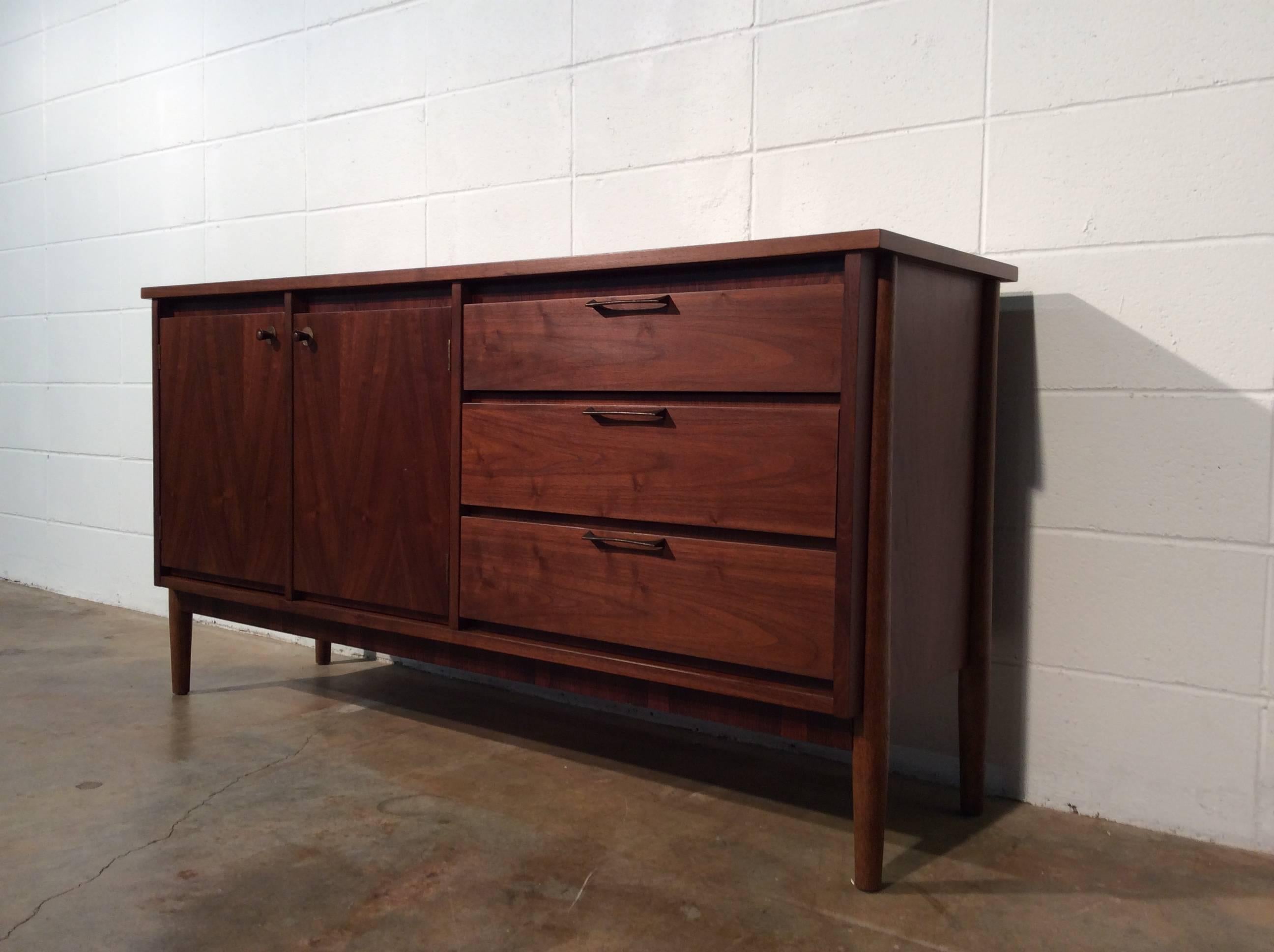 Mid-Century Modern Danish Style Credenza Buffet Restored Shipping Included 4