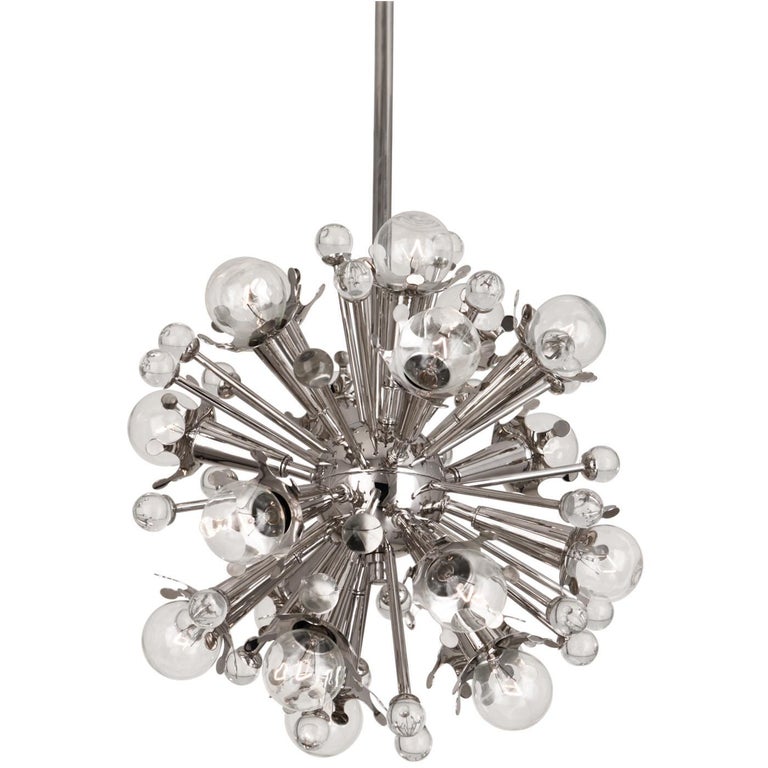 Polished Nickel Mini Sputnik Chandelier For At 1stdibs Polished Nickel Mini Sputnik Chandelier For