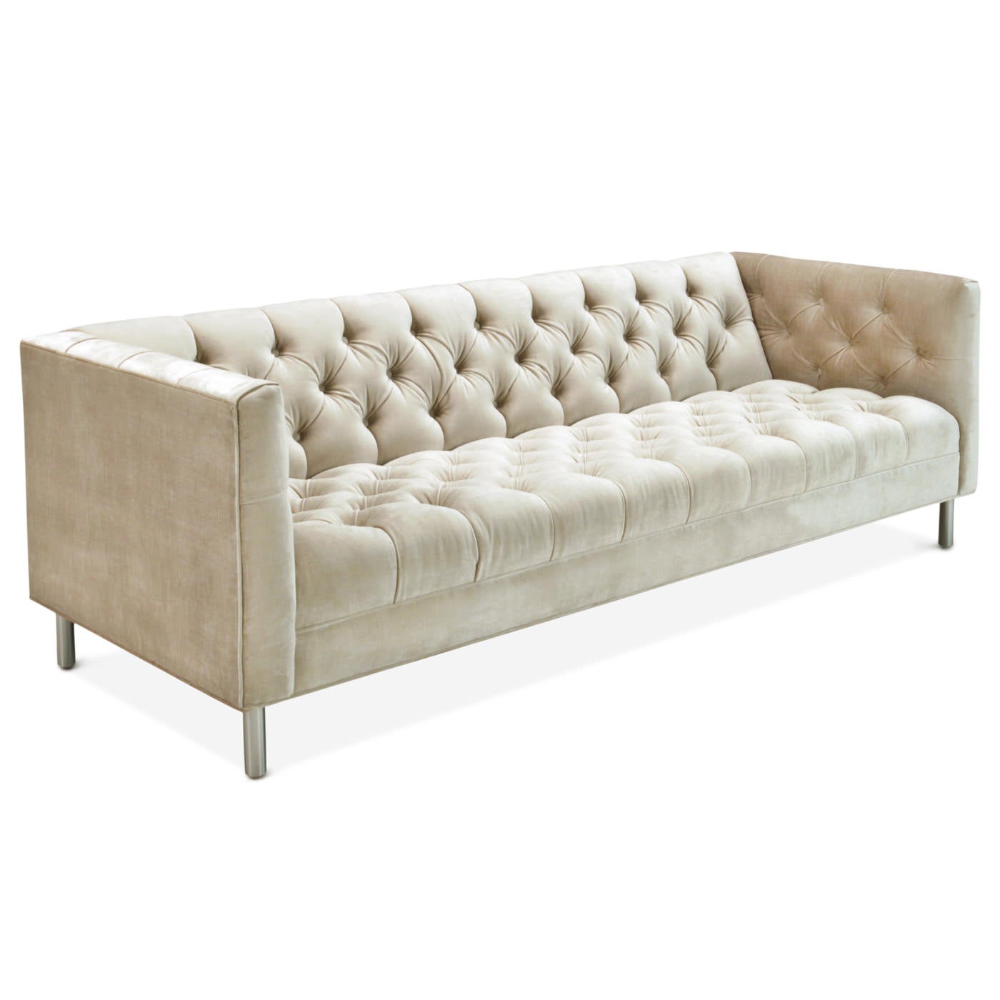 Baxter Sofa In Pearl Velvet For At 1stdibs
