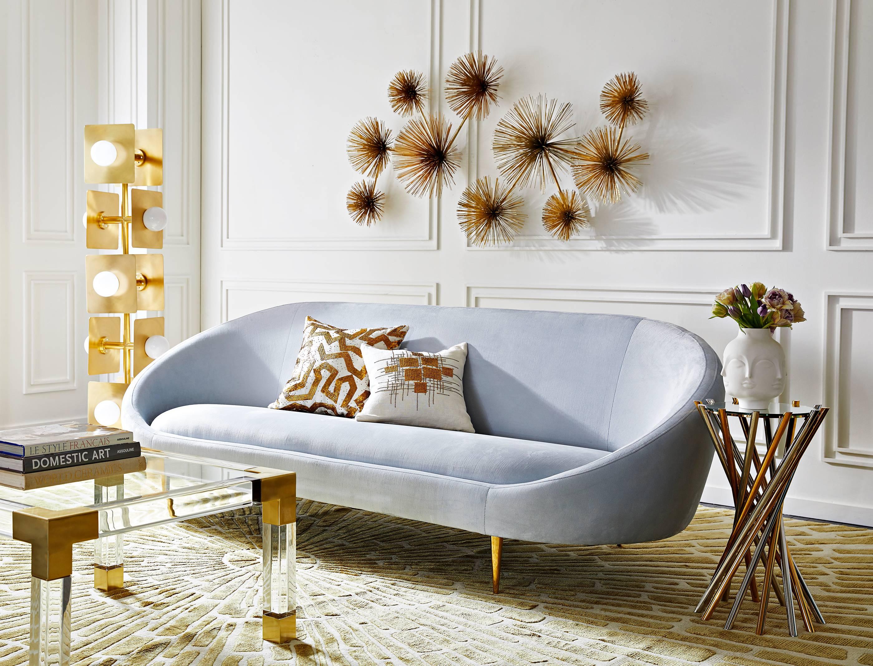 Ether Velvet Sofa In New Condition In New York, NY
