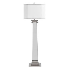 Acropolis Lucite and Nickel Floor Lamp 10