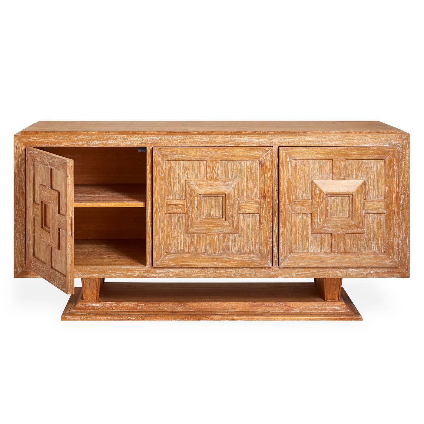 Limed Luxury. Familiar but fresh, our Antwerp Credenza is the kind of piece you fantasize about stumbling upon at Paris' Marche aux Puces. Think French '50s limed furniture reimagined in a 21st century idiom. The credenza features our signature