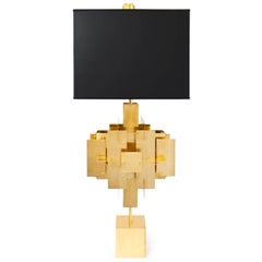 Lampe de table Puzzle en laiton