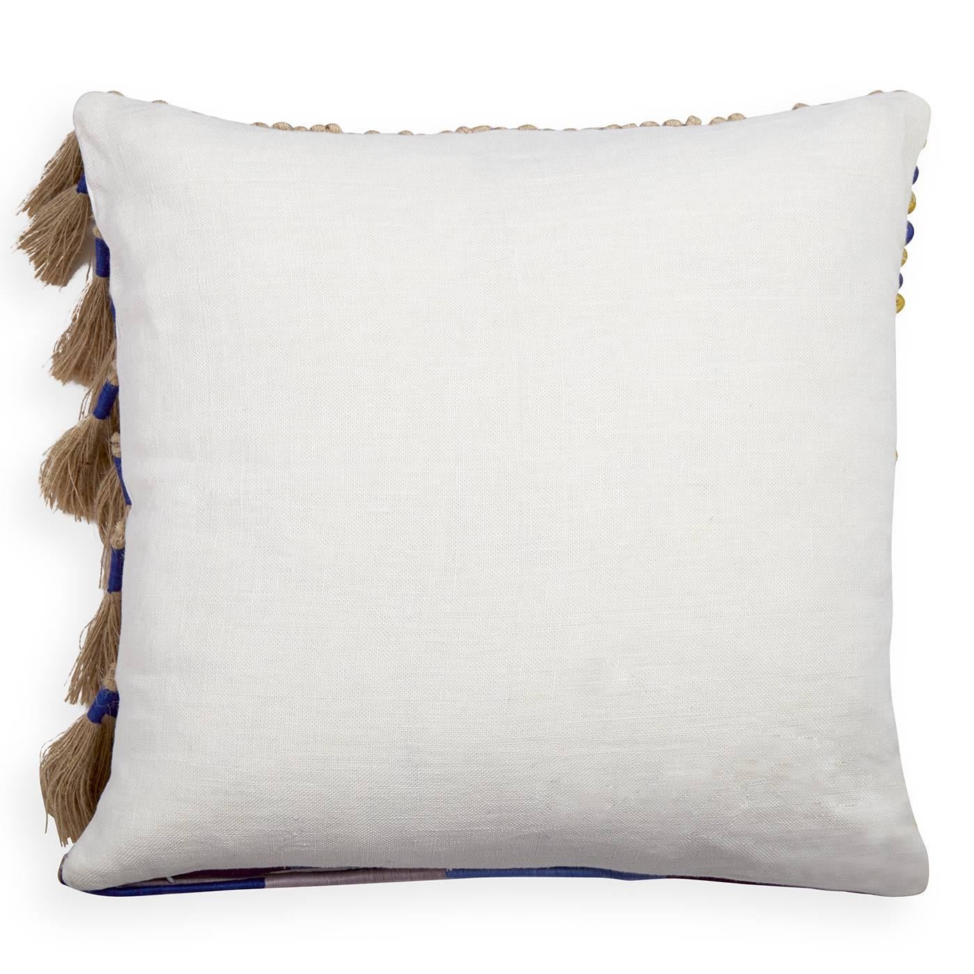 Bohemian Topanga Corded Jute Pillow