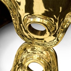 Brass Ulu Concave Side Table