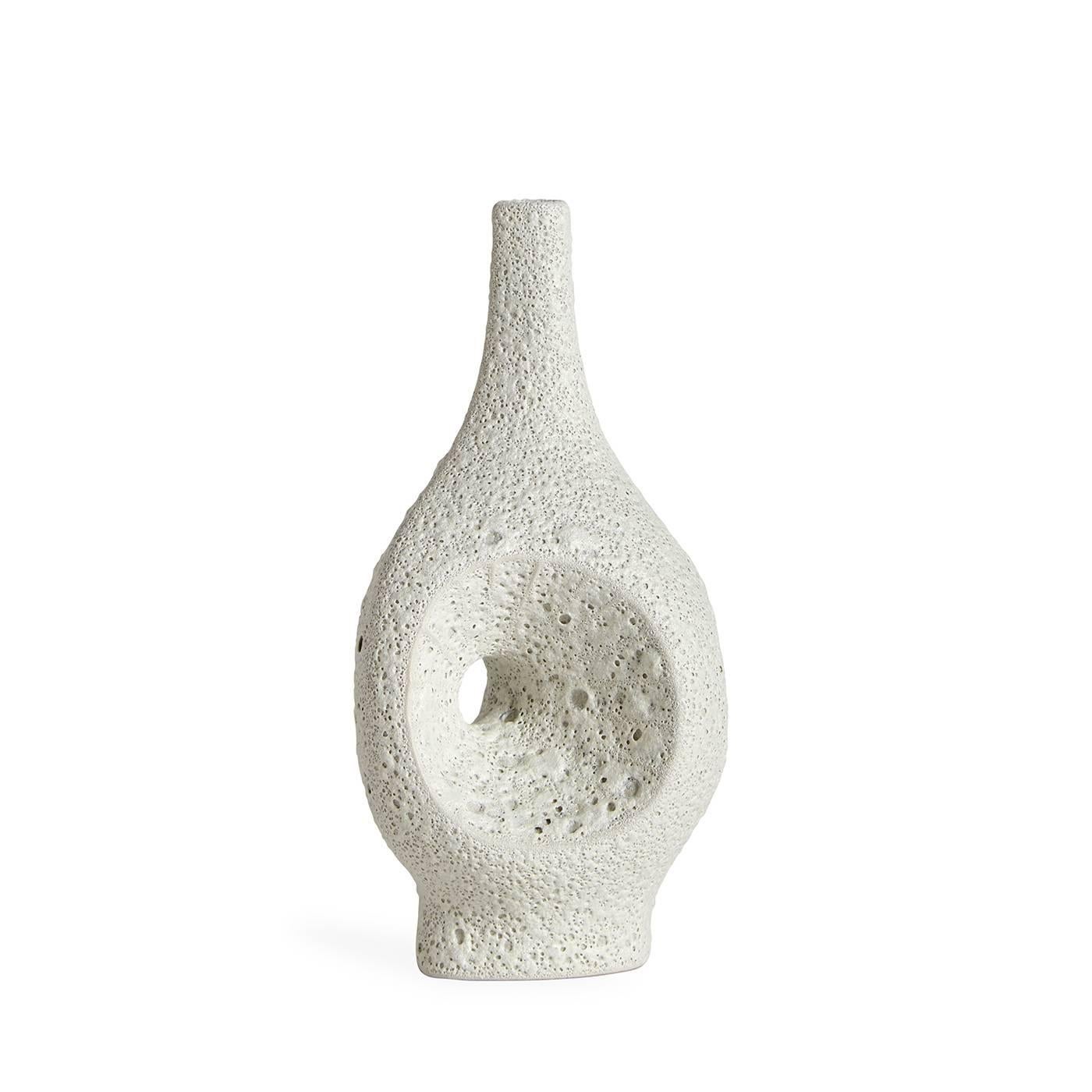 Stoneware Set of Ronchamp Lava Glaze Vases