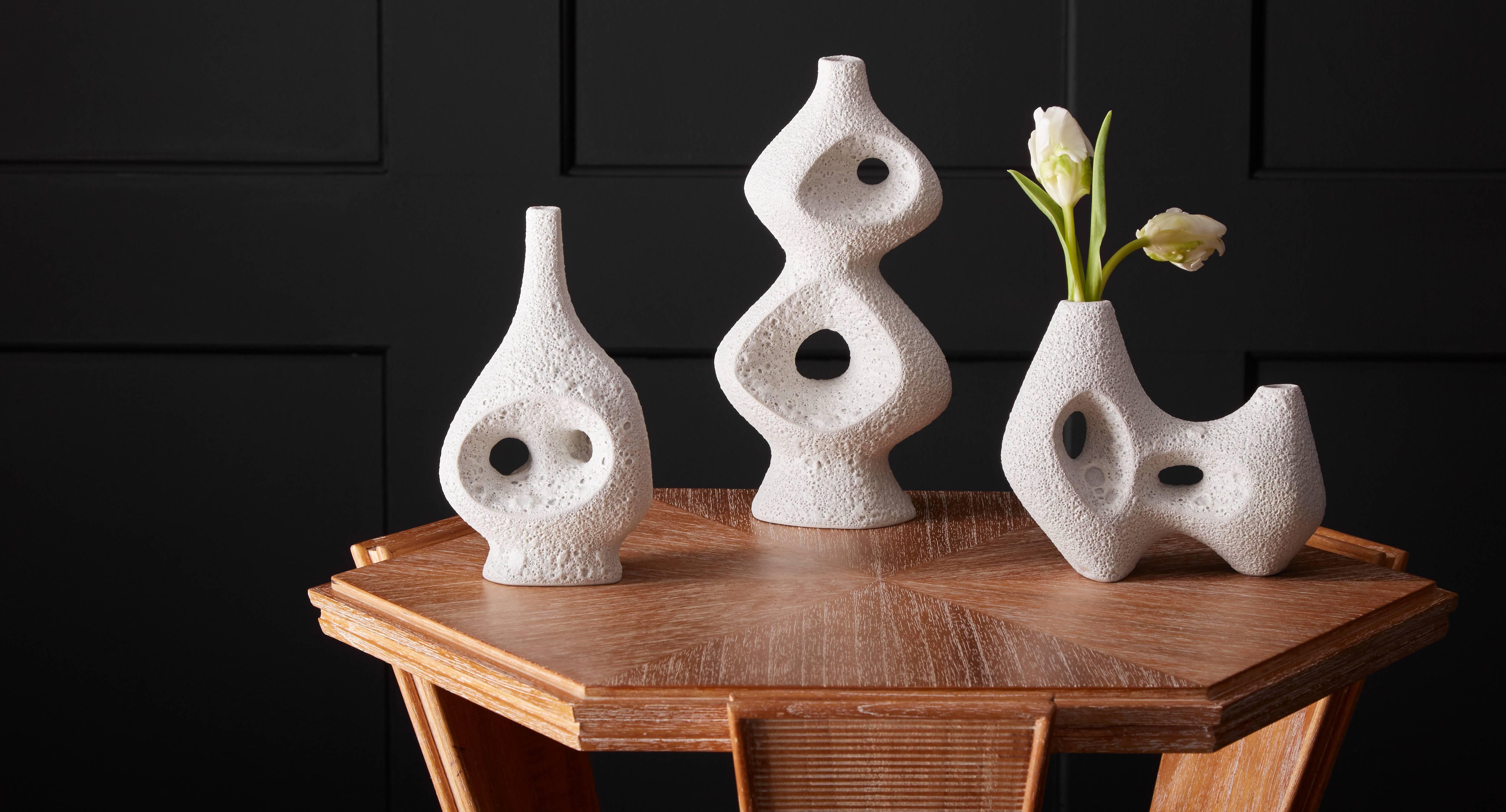 Set of Ronchamp Lava Glaze Vases 1