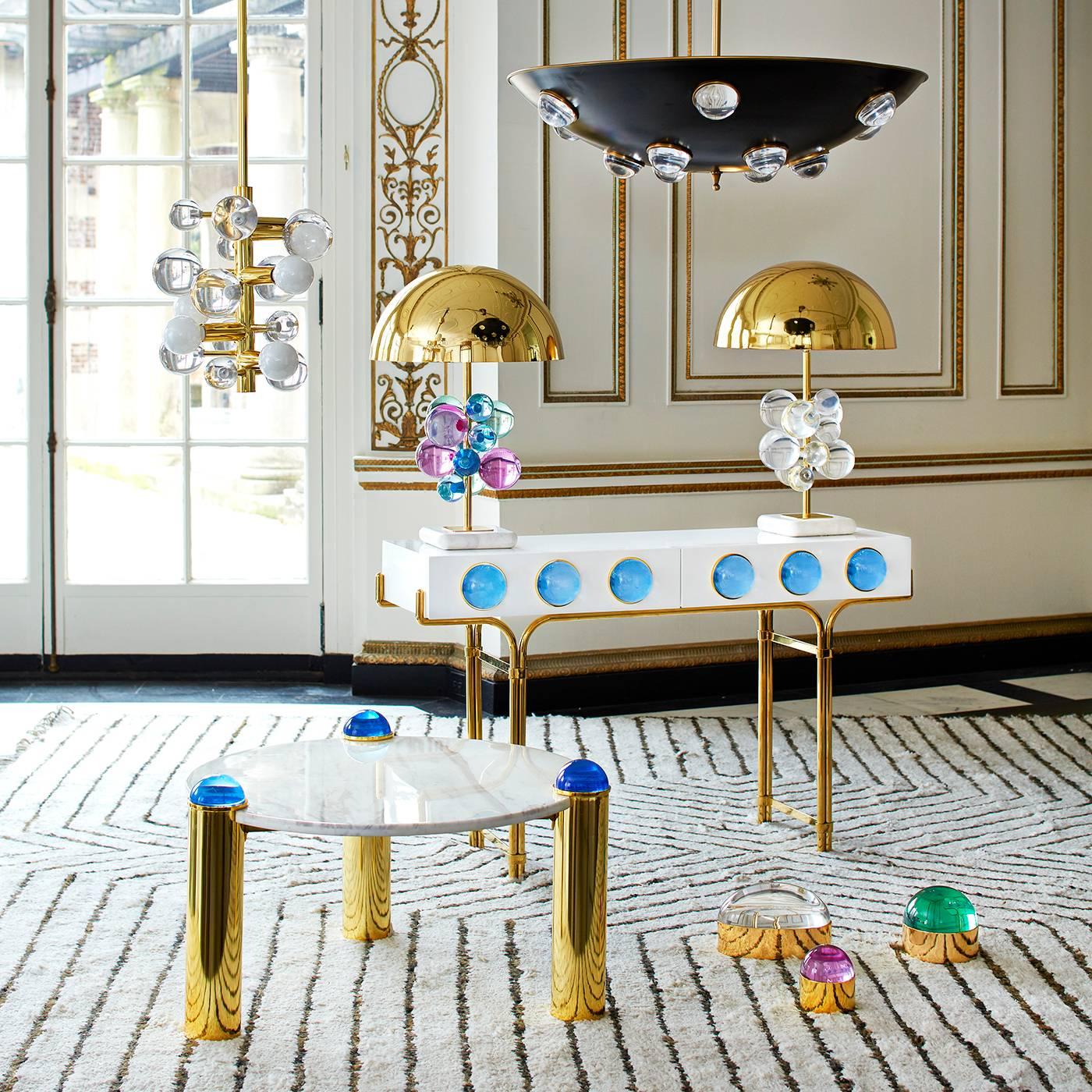 Contemporary Globo Lucite Vanity Lamp