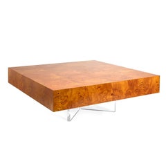 Bond Burled Mappa Wood Cocktail Table