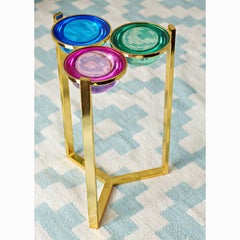 Globo Colored Lucite Drinks Table