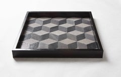 'GEO' Shagreen Tray, Shagreen Marquetry by Christina Z Antonio