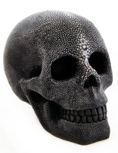 Cadavre Exquis Mini Shagreen Skull by Christina Z Antonio