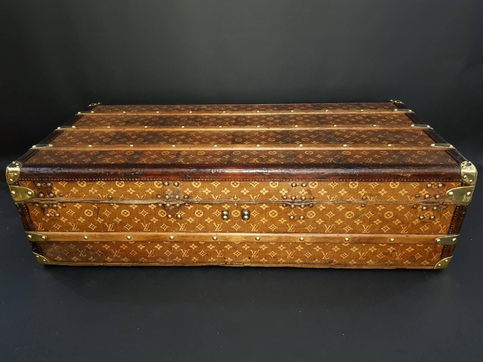 Louis Vuitton Woven Monogram Canvas Cabin Trunk In Good Condition In London, GB