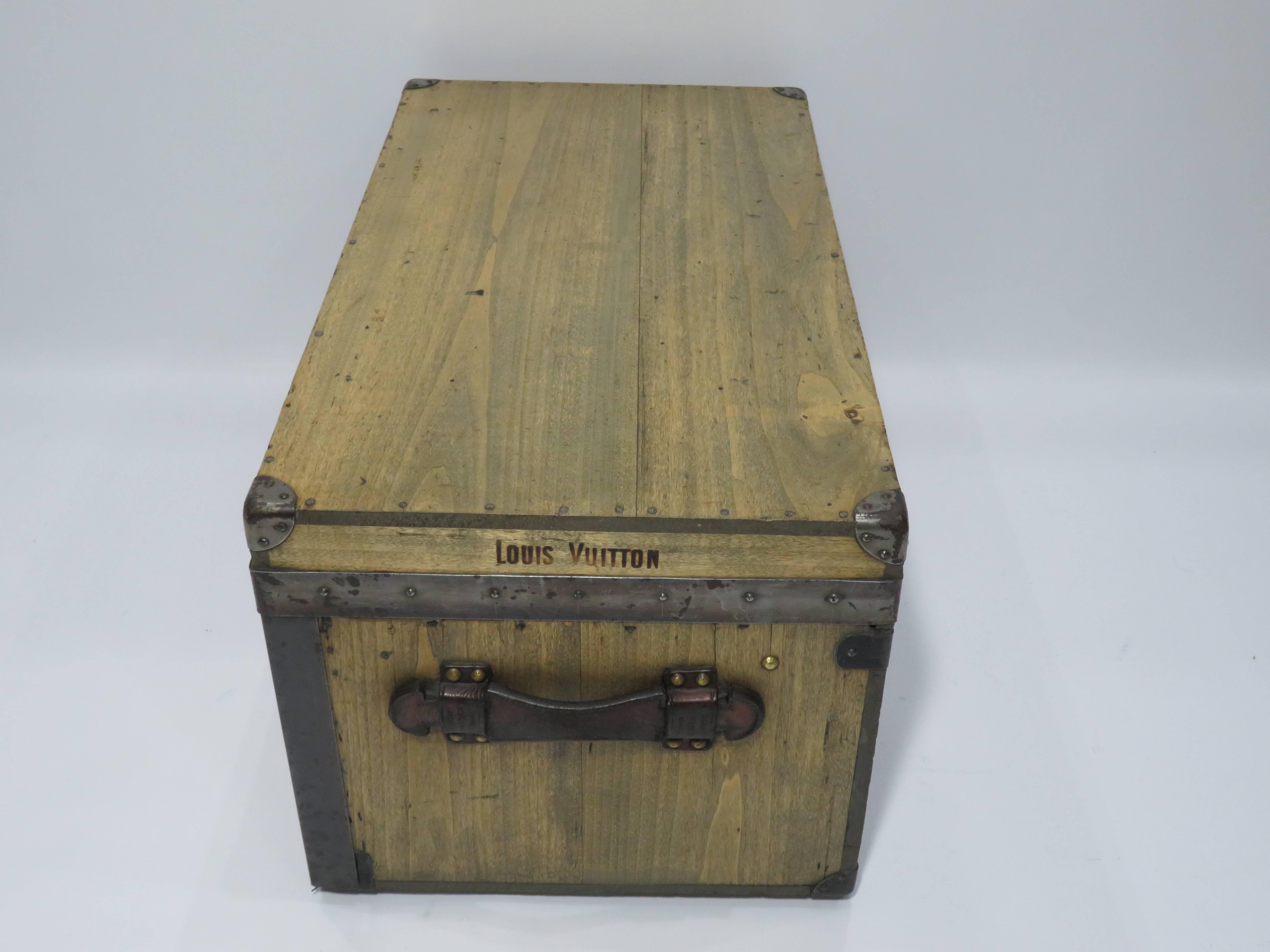 For sale a rare wooden tool box by Louis Vuitton made in 1900s.
Unusual design and shape, a rare find in very good condition.