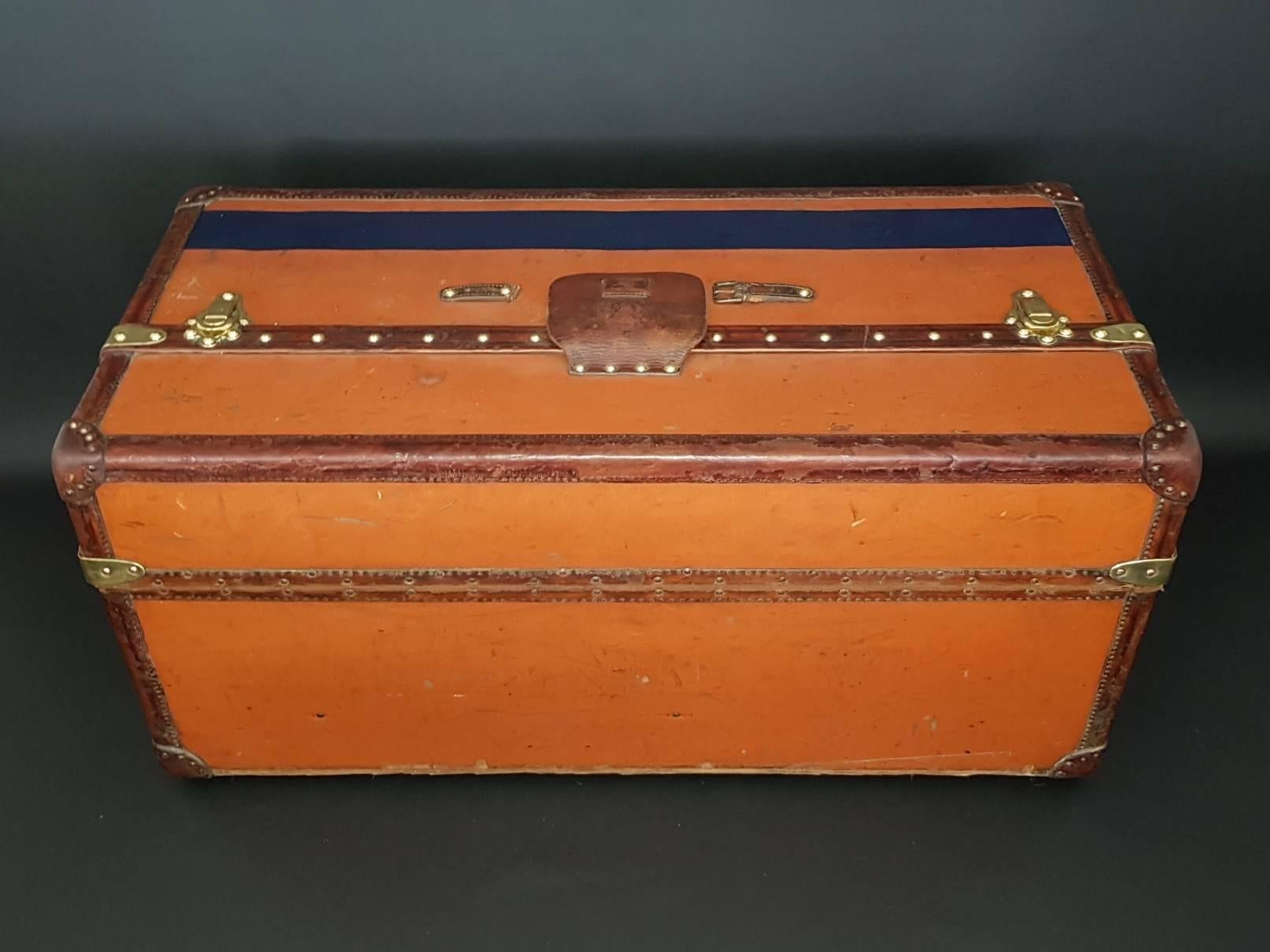 1910s Louis Vuitton Vuittonite Ideal Trunk In Good Condition For Sale In London, GB