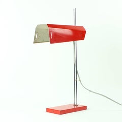 Red Lidokov L192 Type Table Lamp by Josef Hurka, Czechoslovakia, circa 1970