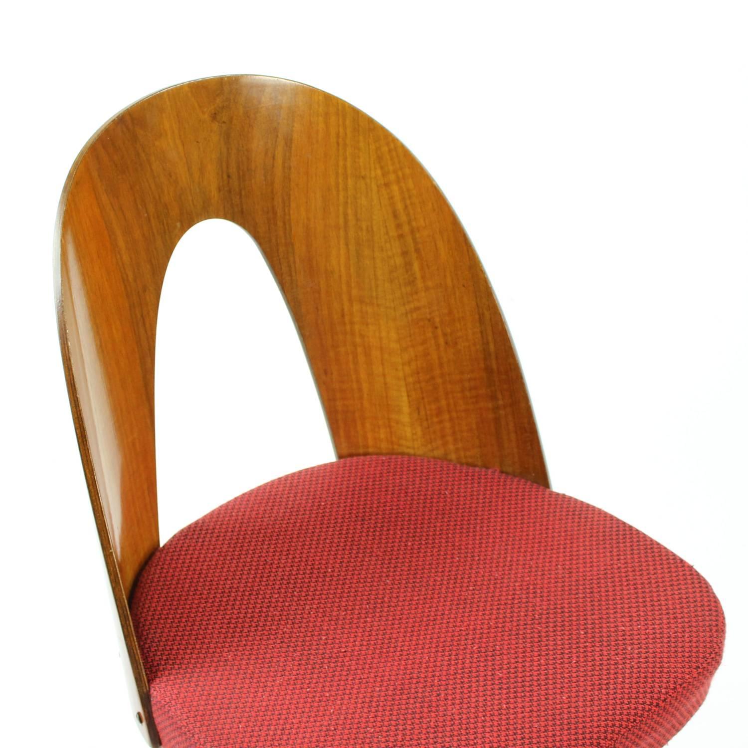 1960s Four Tatra Chairs by Antonin Suman in Original Upholstery, Czechoslovakia 3